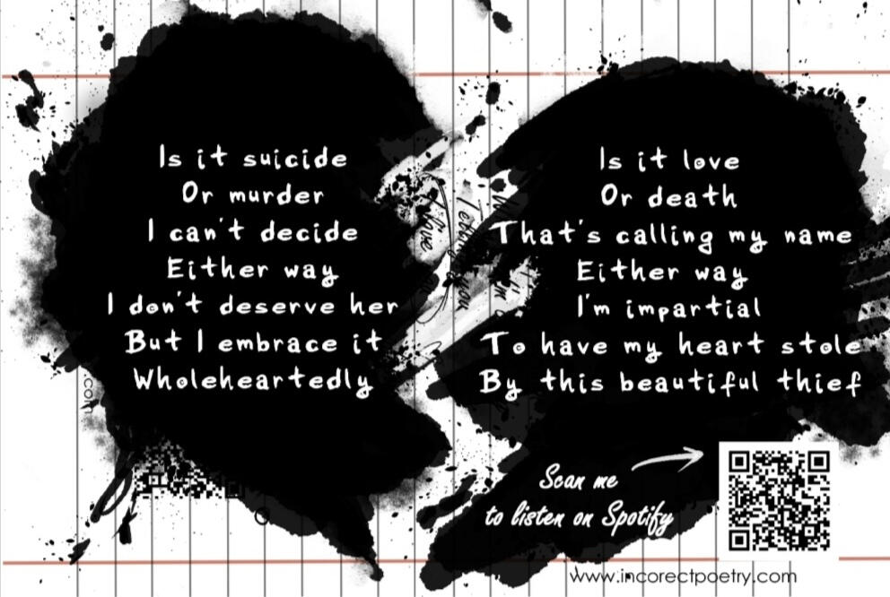 Poetry postcard design